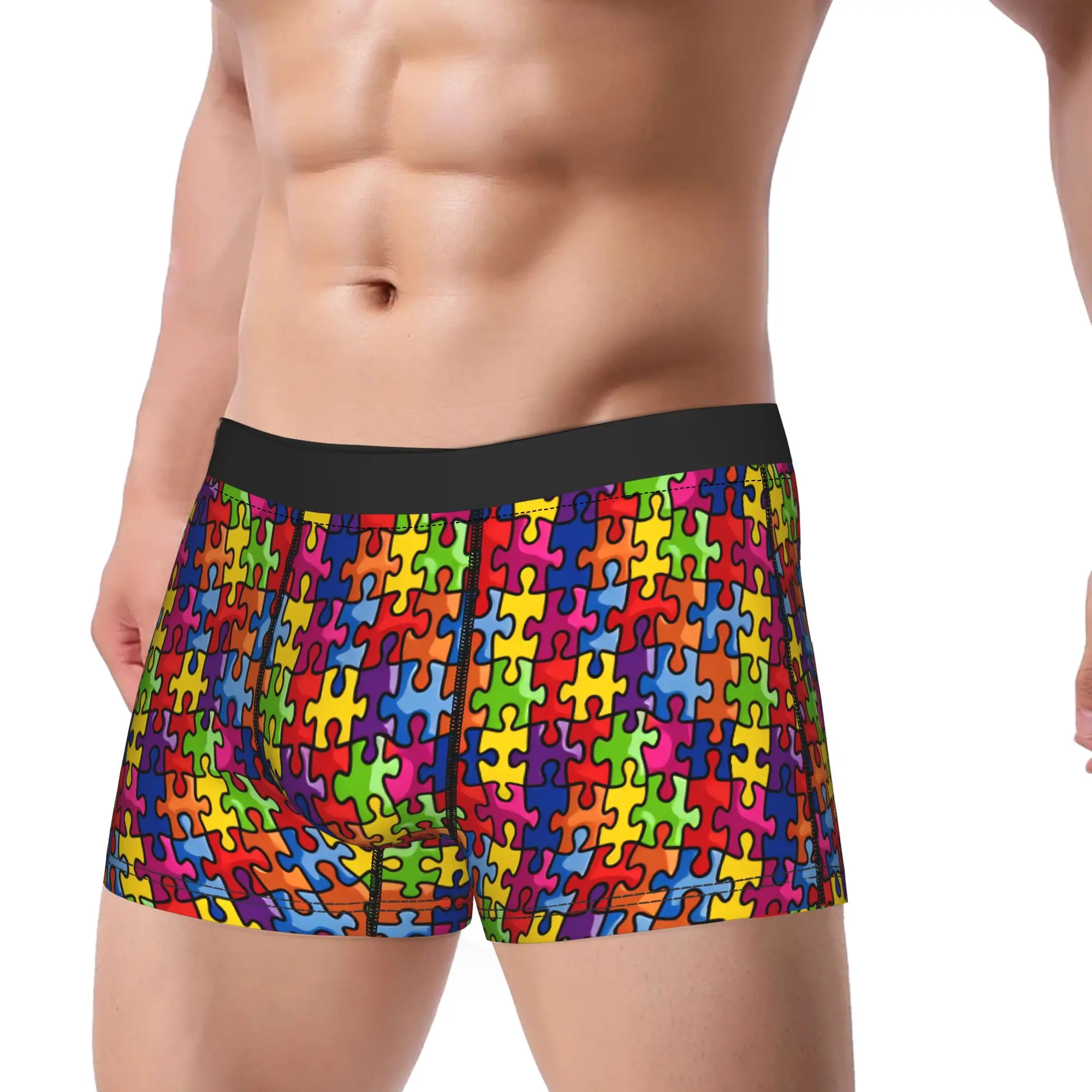 Vibrant Neon Dense Autism Puzzle Trunk 3D Pouch Underwear High Quality Printing Boxer Brief Breathable Men Underpants Plus Size
Vibrant Neon Dense Autism Puzzle Trunk 3D Pouch Underwear High Quality Printing Boxer Brief Breathable Men Underpants Plus Size