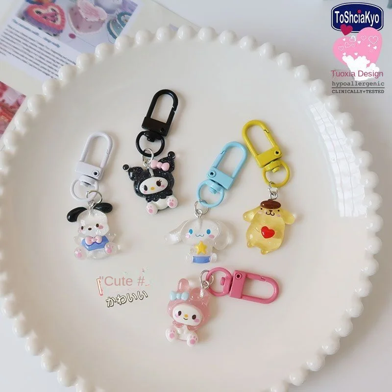 Sanrio Kuromi Keychain HelloKitty Mymelody Action Anime Figures Keychain Cute Cartoonbackpack Car Chaing Pendant Ornaments Gifts
Sanrio Kuromi Keychain HelloKitty Mymelody Action Anime Figures Keychain Cute Cartoonbackpack Car Chaing Pendant Ornaments Gifts