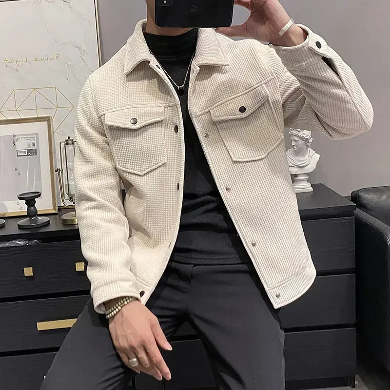 Winter Fashion Jacket Men's Lapel Autumn And Winter New Corduroy Jacket men clothing men jacket
Winter Fashion Jacket Men's Lapel Autumn And Winter New Corduroy Jacket men clothing men jacket