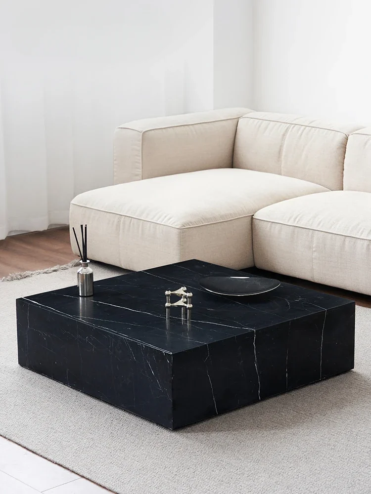 Marble Coffee Table Square Table Black Modern Simple Light Luxury Style Rectangular Furniture Side Table
Marble Coffee Table Square Table Black Modern Simple Light Luxury Style Rectangular Furniture Side Table