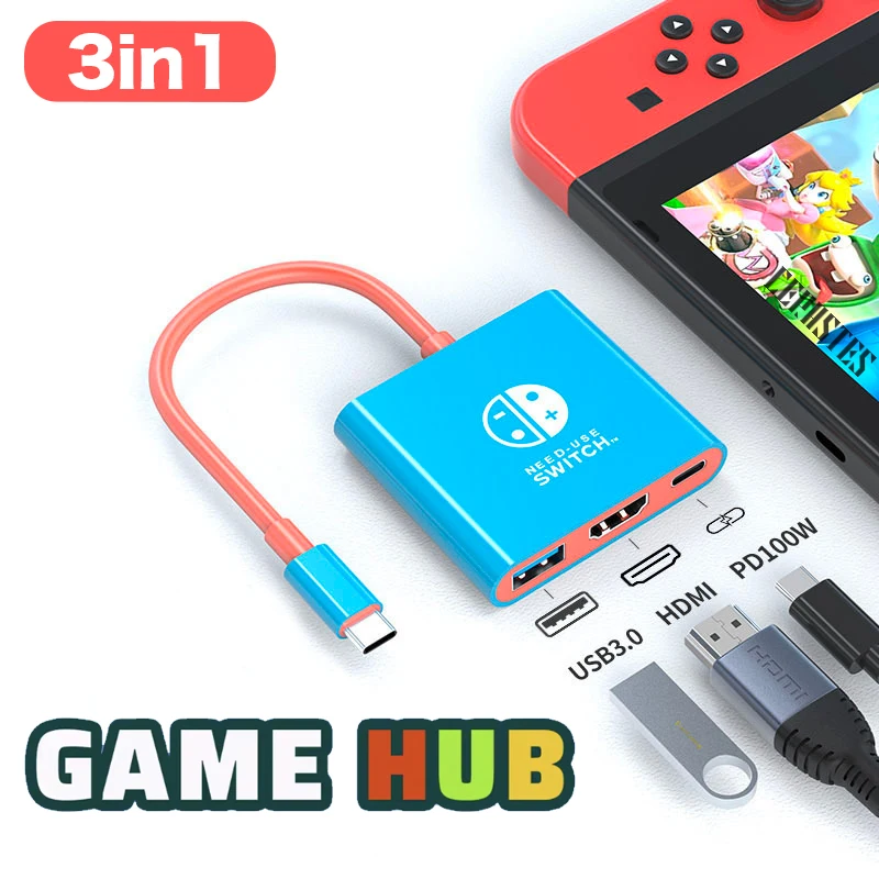 Портативная док-станция Nintendo Switch TYPE-C Hub с HDMI и USB 3.0, идеально подходит для путешествий и игр
Портативная док-станция Nintendo Switch TYPE-C Hub с HDMI и USB 3.0, идеально подходит для путешествий и игр