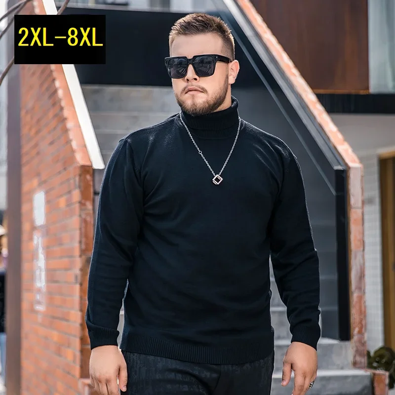 Мужская водолазка черного цвета, большой размер 6XL, осень-зима, хлопок, винтажный свитер оверсайз 5XL с воротником для мужа, большие размеры 8XL, мужской пуловер
Мужская водолазка черного цвета, большой размер 6XL, осень-зима, хлопок, винтажный свитер оверсайз 5XL с воротником для мужа, большие размеры 8XL, мужской пуловер