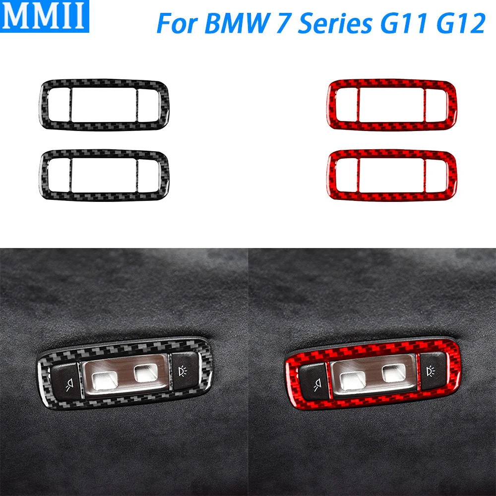 For BMW 7 Series G11 G12 2015-2022 Carbon Fiber Rear Roof Reading Lamp Panel Decorative Cover Car Interior Accessories Sticker
For BMW 7 Series G11 G12 2015-2022 Carbon Fiber Rear Roof Reading Lamp Panel Decorative Cover Car Interior Accessories Sticker