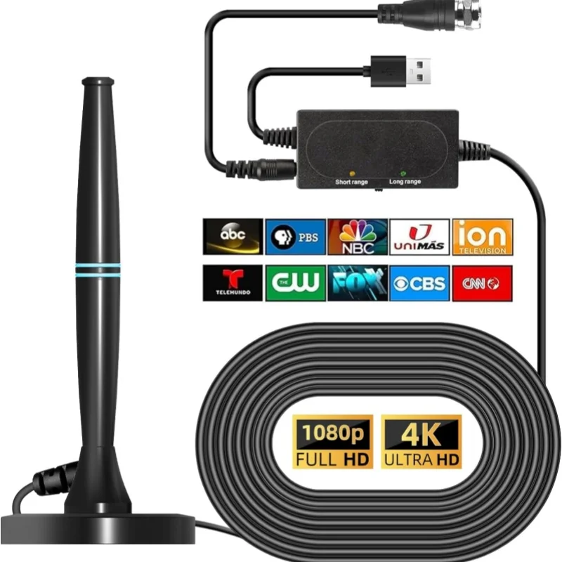 4K 1080P high gain TV antenna, European and American high-definition indoor and outdoor digital TV antenna
4K 1080P high gain TV antenna, European and American high-definition indoor and outdoor digital TV antenna