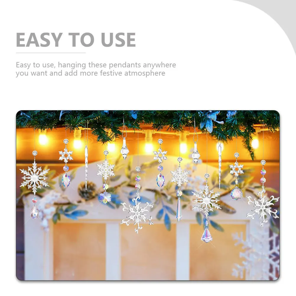 10Pcs Crystal Snowflake Decoration Sun Catcher Hanging Ornament for Christmas Tree Window Garden Home Decor Indoor Light
10Pcs Crystal Snowflake Decoration Sun Catcher Hanging Ornament for Christmas Tree Window Garden Home Decor Indoor Light