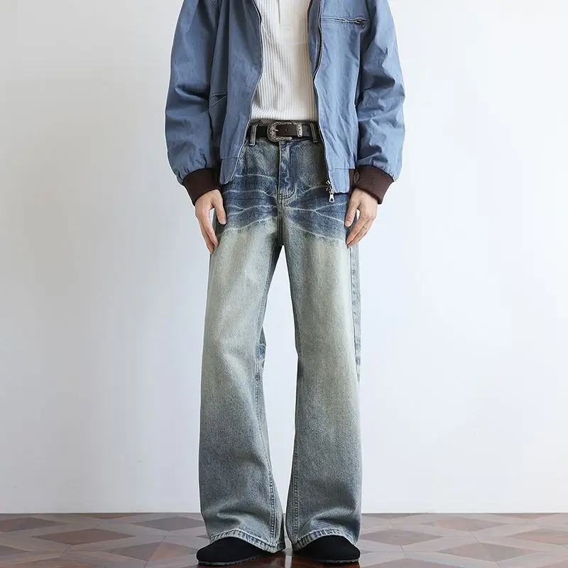 Свободные прямые широкие повседневные мужские джинсовые брюки Новый нишевый дизайн Мужские джинсы контрастного цвета Мужские джинсы в американском стиле Мужские брюки
Свободные прямые широкие повседневные мужские джинсовые брюки Новый нишевый дизайн Мужские джинсы контрастного цвета Мужские джинсы в американском стиле Мужские брюки