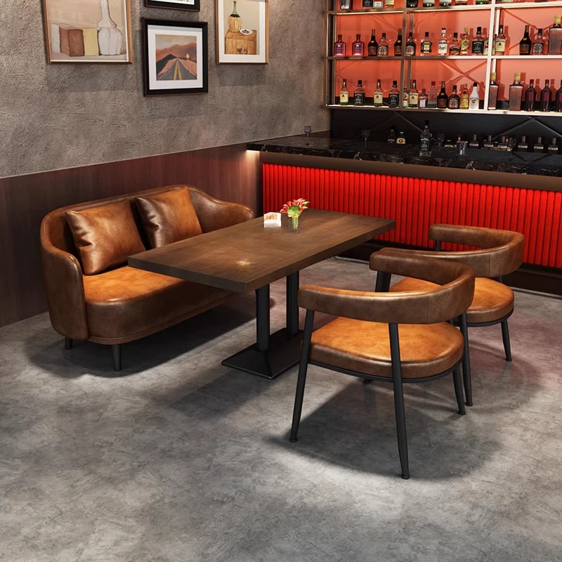 Industrial Bistro Bar Sofa Booth Cafe Grill Restaurant Music Dining Bar Clear Bar Table and Chair Combination
Industrial Bistro Bar Sofa Booth Cafe Grill Restaurant Music Dining Bar Clear Bar Table and Chair Combination