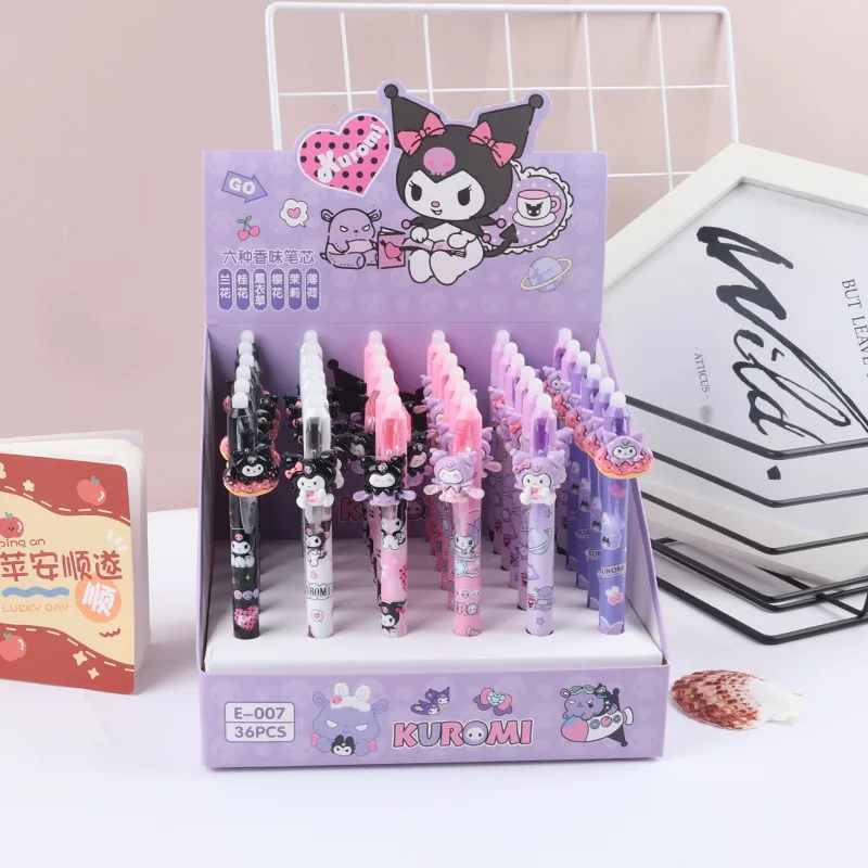 Гелевая ручка Sanrio Patch Press, 36 шт., 0,5 мм, черная стираемая ручка для подписи, мультяшная Куроми, студенческие письменные офисные канцелярские товары, оптовая продажа
Гелевая ручка Sanrio Patch Press, 36 шт., 0,5 мм, черная стираемая ручка для подписи, мультяшная Куроми, студенческие письменные офисные канцелярские товары, оптовая продажа
