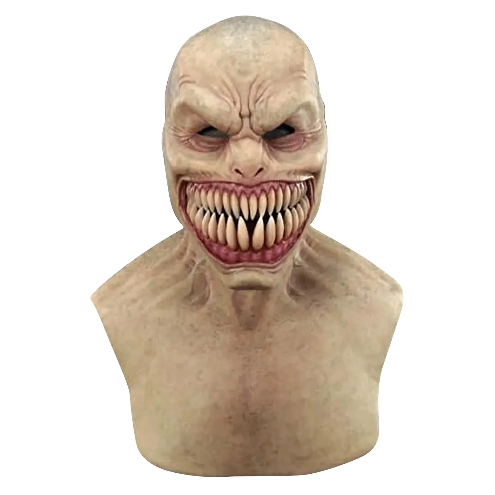 Halloween horror monster big mouth and sharp teeth mask, funny and scary full face latex mask, costume role-playing Halloween
Halloween horror monster big mouth and sharp teeth mask, funny and scary full face latex mask, costume role-playing Halloween