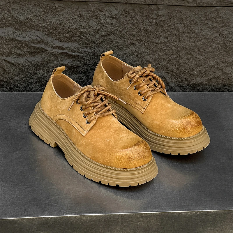 JY's new men's shoes, short boots, trendy and versatile big toe leather shoes, men's low-top big yellow boots, British-style thi
JY's new men's shoes, short boots, trendy and versatile big toe leather shoes, men's low-top big yellow boots, British-style thi