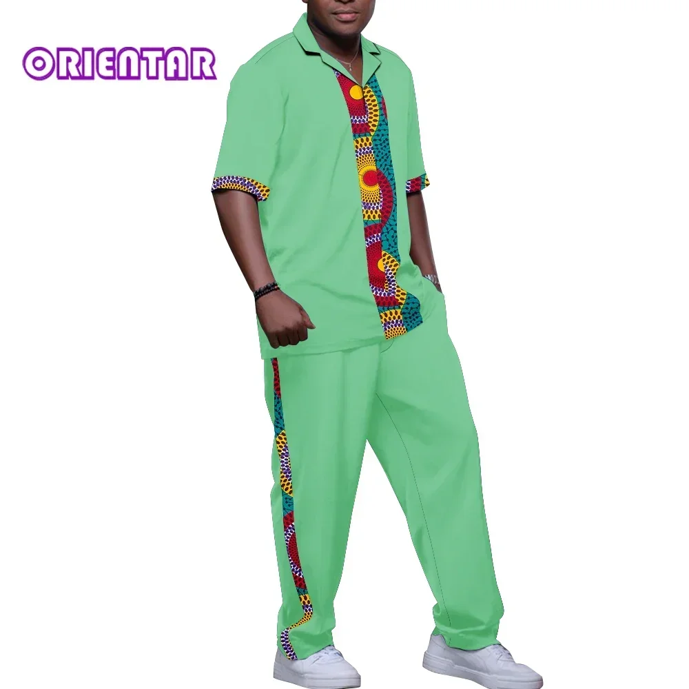 African Men's Suit Casual Simple Solid Color Short Sleeve Shirt + Trousers 2-piece Set 2024 Men's African Clothes Suits WYN1998
African Men's Suit Casual Simple Solid Color Short Sleeve Shirt + Trousers 2-piece Set 2024 Men's African Clothes Suits WYN1998