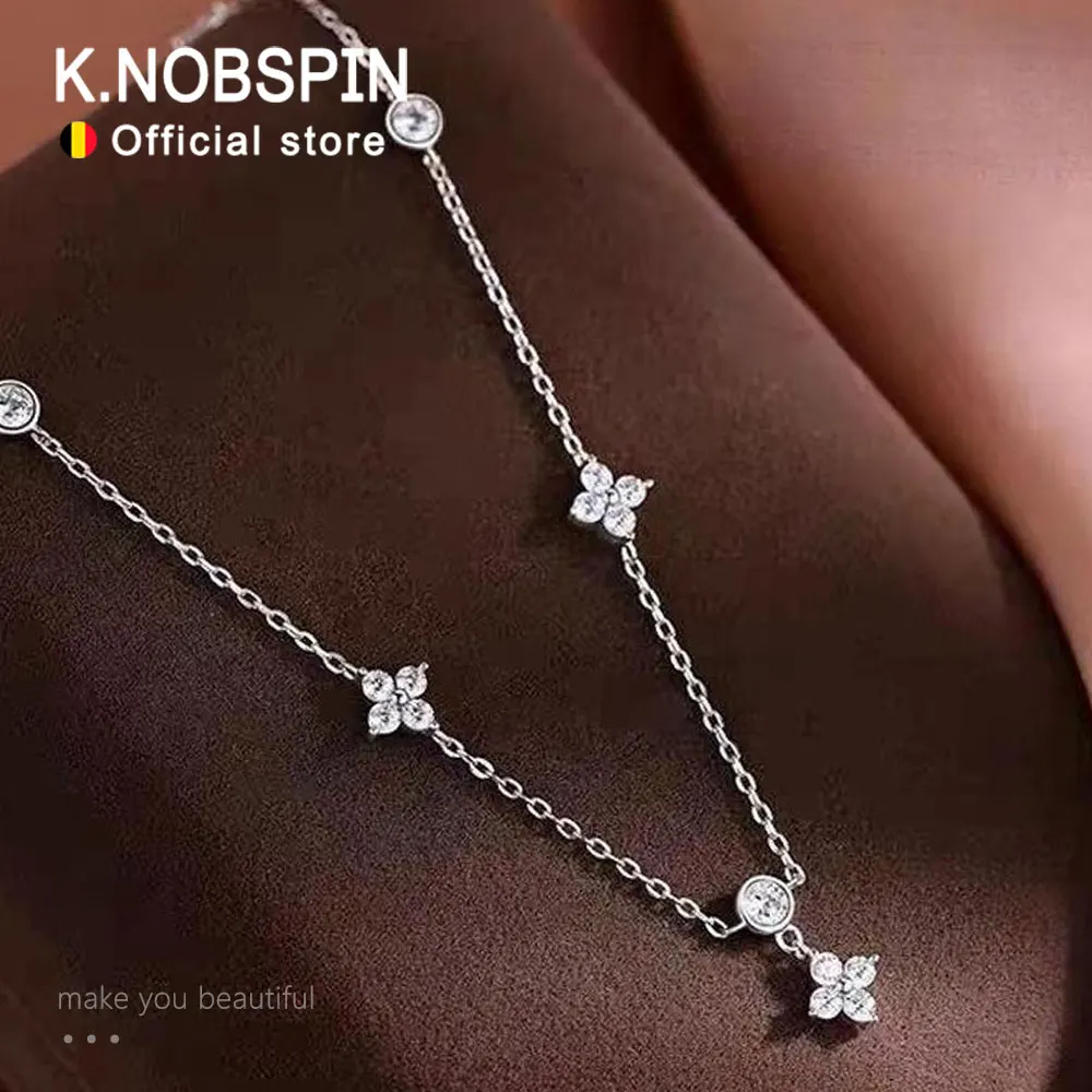 KNOBSPIN Moissanite Necklaces for Women Four Leaf Clover Diamond Pendant s925 Sterling Silver 18k Dainty Daily Necklace Jewelry
KNOBSPIN Moissanite Necklaces for Women Four Leaf Clover Diamond Pendant s925 Sterling Silver 18k Dainty Daily Necklace Jewelry