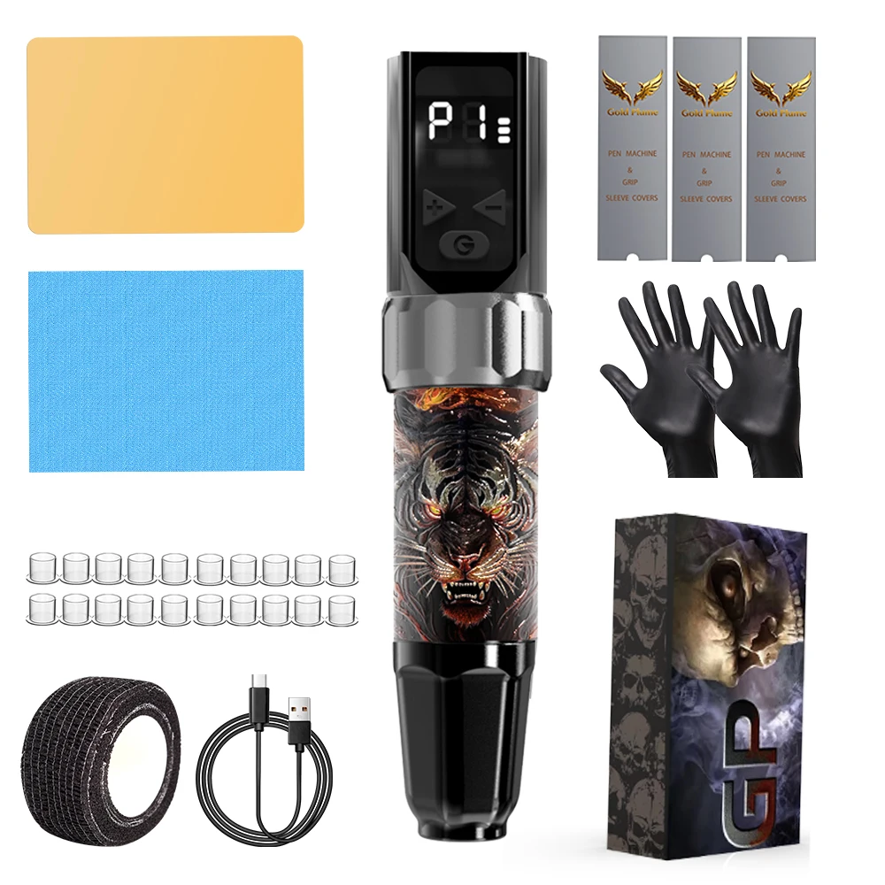 Complete Wireless Tattoo Pen Kit - Rotary Machine with LED Display, Coreless Motor & Accessories for Beginners & Artists
Complete Wireless Tattoo Pen Kit - Rotary Machine with LED Display, Coreless Motor & Accessories for Beginners & Artists