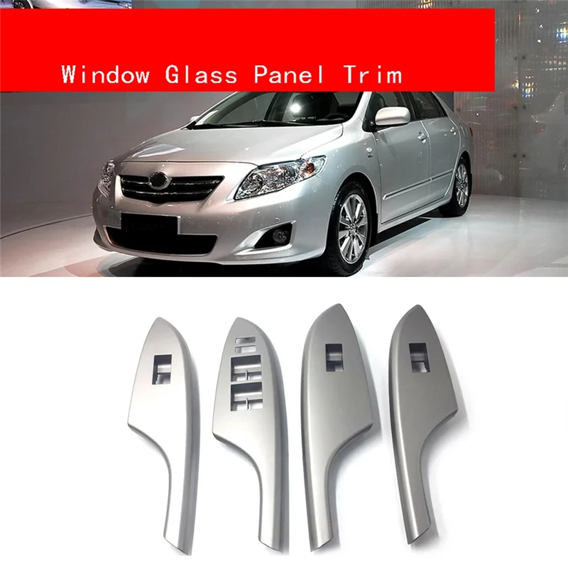 High Quality 4Pcs Car Window Glass Panel Armrest Lift Switch Button Cover Trim For Toyota Corolla 2007-2013 Replacement Accessor
High Quality 4Pcs Car Window Glass Panel Armrest Lift Switch Button Cover Trim For Toyota Corolla 2007-2013 Replacement Accessor