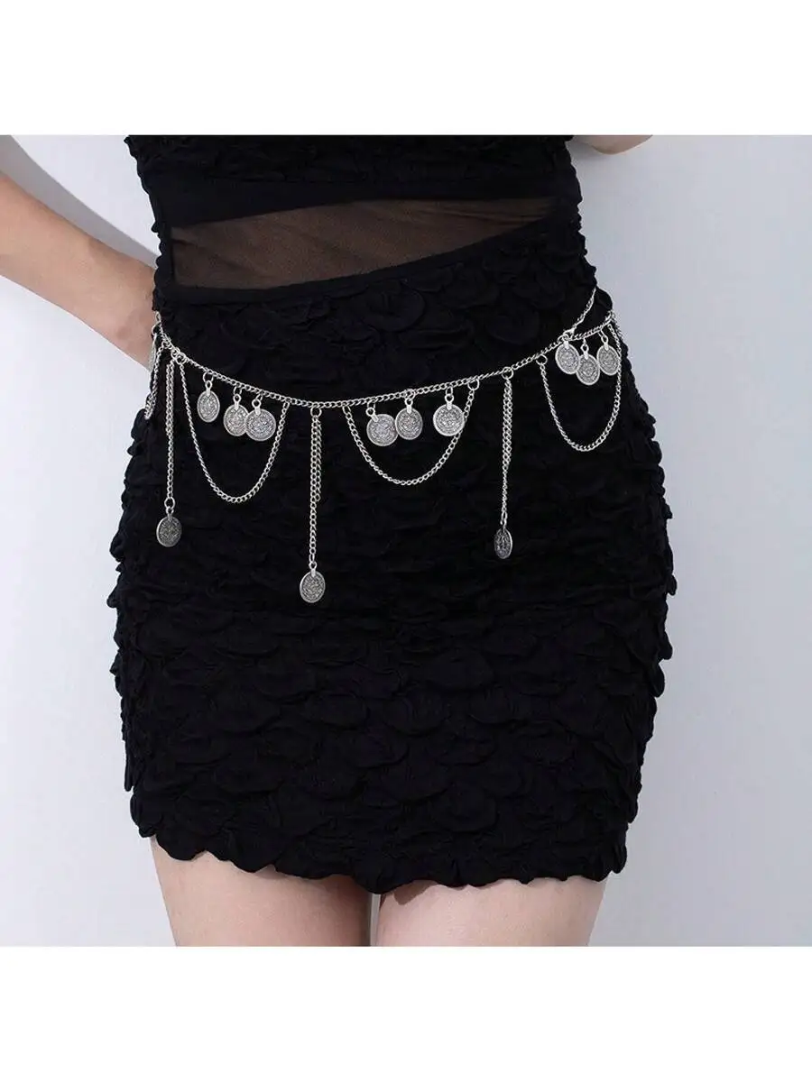 Bohemian Vintage Coin Waist Chain For Women Adjustable Belt With Tassels For Daily Vacation Travel
Bohemian Vintage Coin Waist Chain For Women Adjustable Belt With Tassels For Daily Vacation Travel