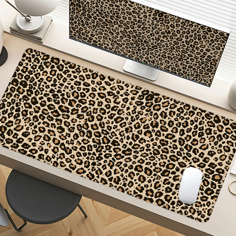 Leopard Print Mouse Pad Large Desk Accessories Desk Pad Rubber Base with Stitched Edge Mousepad Non-Slip Mousepad for Office
Leopard Print Mouse Pad Large Desk Accessories Desk Pad Rubber Base with Stitched Edge Mousepad Non-Slip Mousepad for Office