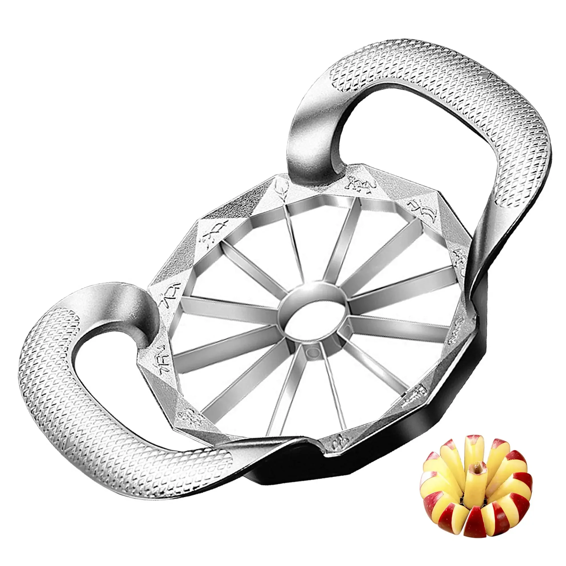 Upgraded 12 Blades Apple Slicer and Corer,Stainless Steel Ultra-Sharp Fruit Slicer Cutter Tools Kitchen Accessories Onion cutter
Upgraded 12 Blades Apple Slicer and Corer,Stainless Steel Ultra-Sharp Fruit Slicer Cutter Tools Kitchen Accessories Onion cutter