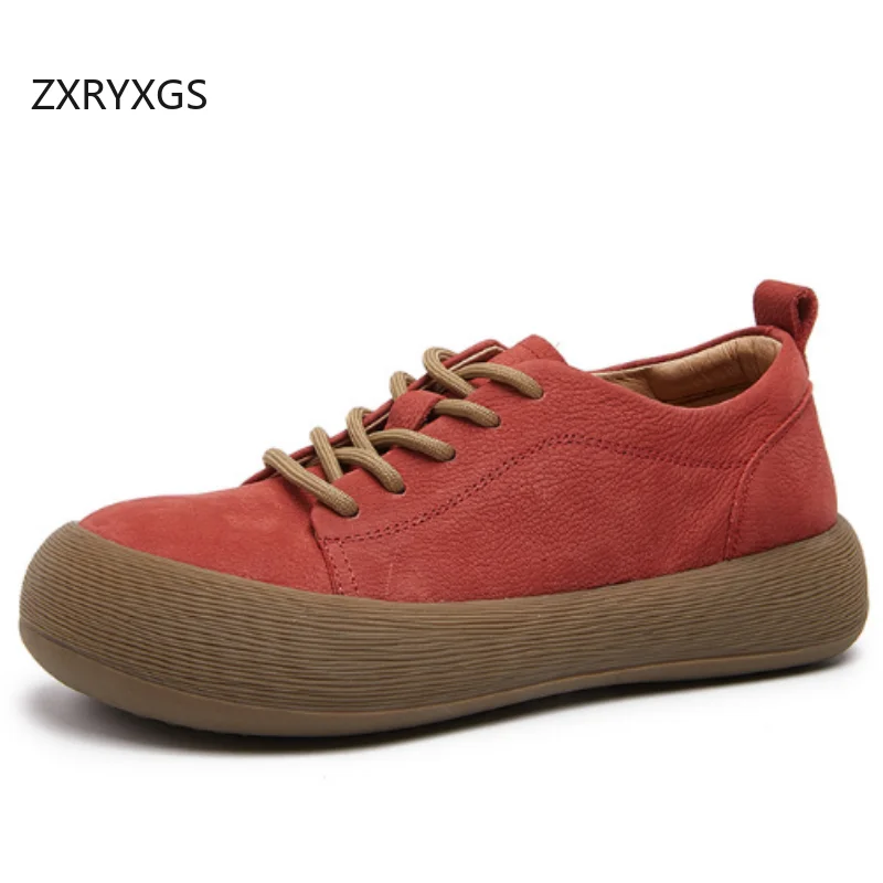 ZXRYXGS 2025 New Cross Straps Premium 100% Genuine Leather Shoes Leisure Sneakers Flat Comfortable Round Toe Women Trendy Shoes
ZXRYXGS 2025 New Cross Straps Premium 100% Genuine Leather Shoes Leisure Sneakers Flat Comfortable Round Toe Women Trendy Shoes