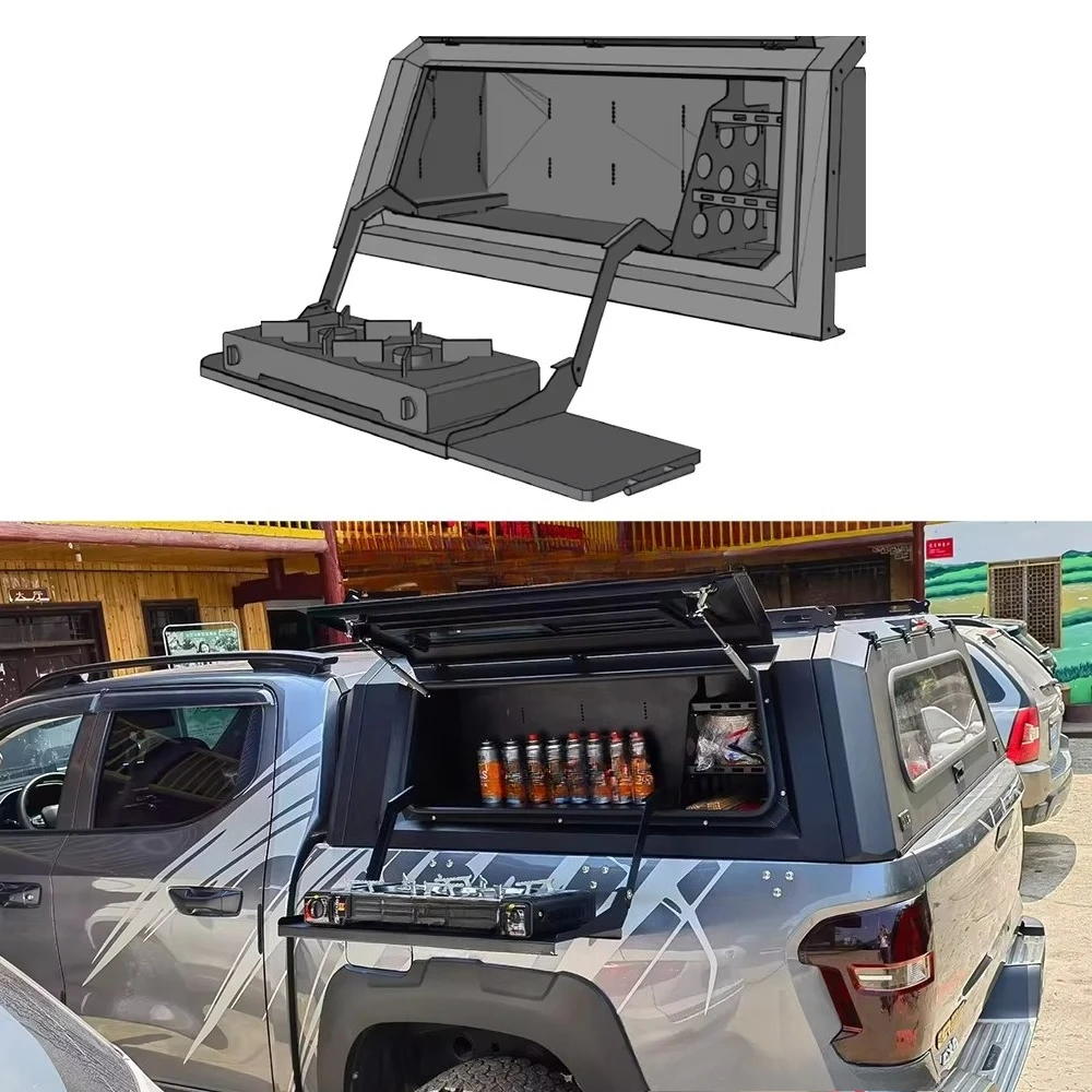 Kitchen for Offroad Camping Waterproof Barbecue Grills Steel Cabinets Pickup Trucks with Camper Van Topper Cover All Color
Kitchen for Offroad Camping Waterproof Barbecue Grills Steel Cabinets Pickup Trucks with Camper Van Topper Cover All Color