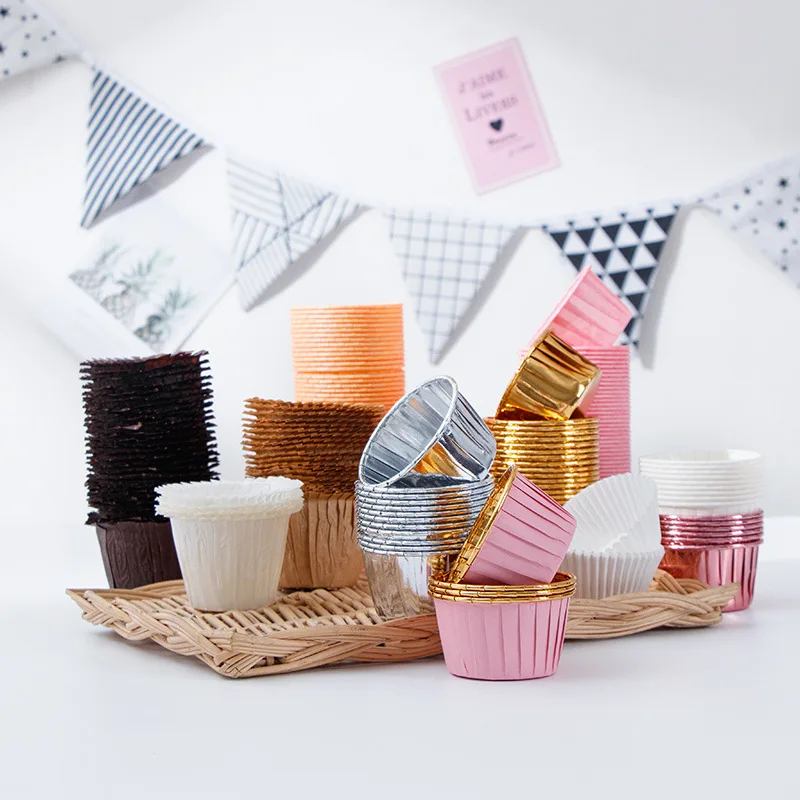 600pcs Disposable Paper Baking Tray Self Stand Pastry Aluminium Foil Container With Lid Cupcake Bakery Muffin Cup
600pcs Disposable Paper Baking Tray Self Stand Pastry Aluminium Foil Container With Lid Cupcake Bakery Muffin Cup