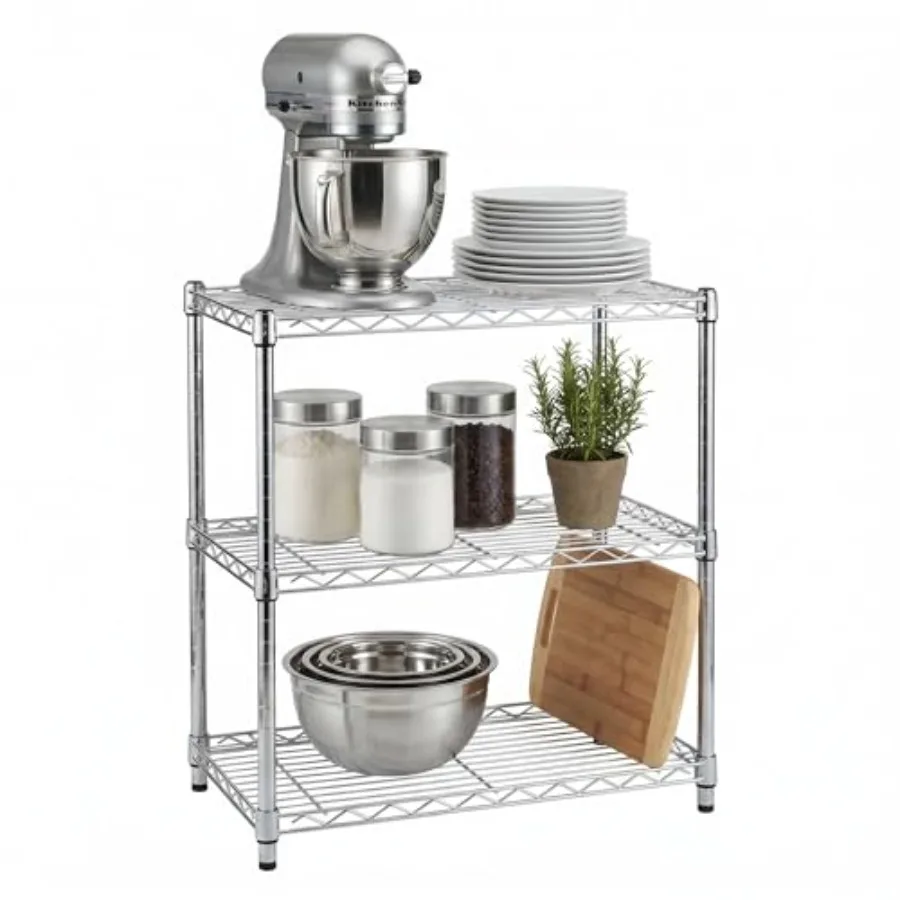 Tier Heavy Duty Adjustable Shelving Unit, 0-lb Per Shelf Metal Storage Rack, Wire Shelf for Kitchen Garage Pantry Closet,,x 1 x
Tier Heavy Duty Adjustable Shelving Unit, 0-lb Per Shelf Metal Storage Rack, Wire Shelf for Kitchen Garage Pantry Closet,,x 1 x
