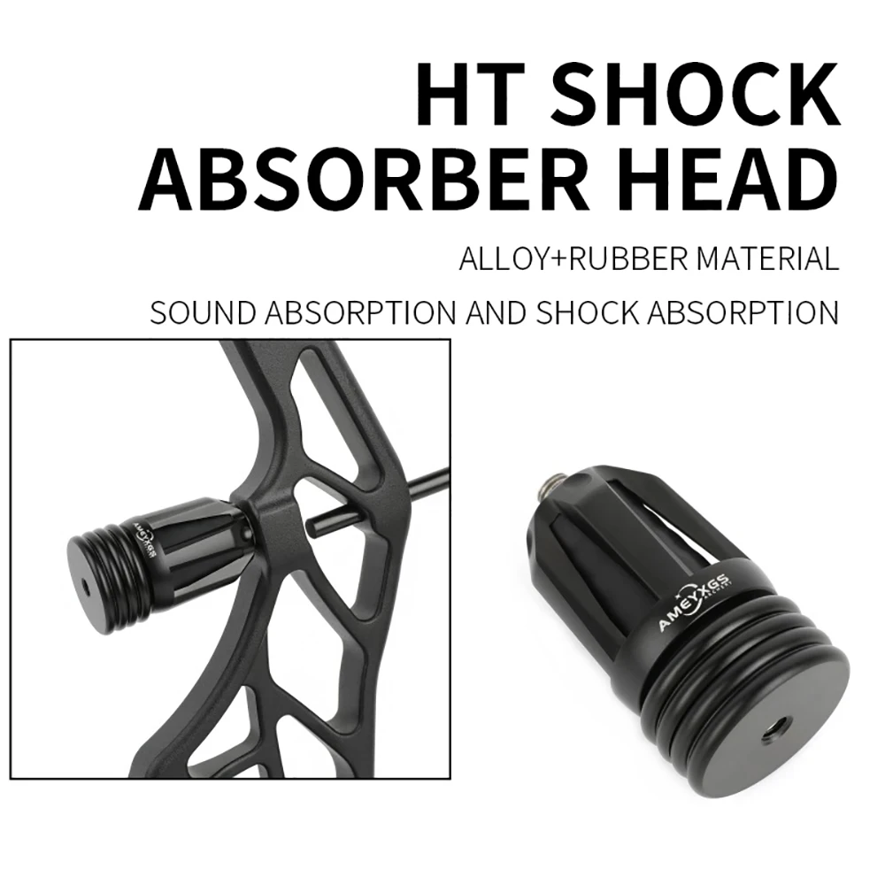 Archery Bow Stabilizer Ball AMEYXGS HT Shock Absorber head Damper Balance rod Reduce Vibration Bow Aid HuntingShooting Accessory
Archery Bow Stabilizer Ball AMEYXGS HT Shock Absorber head Damper Balance rod Reduce Vibration Bow Aid HuntingShooting Accessory