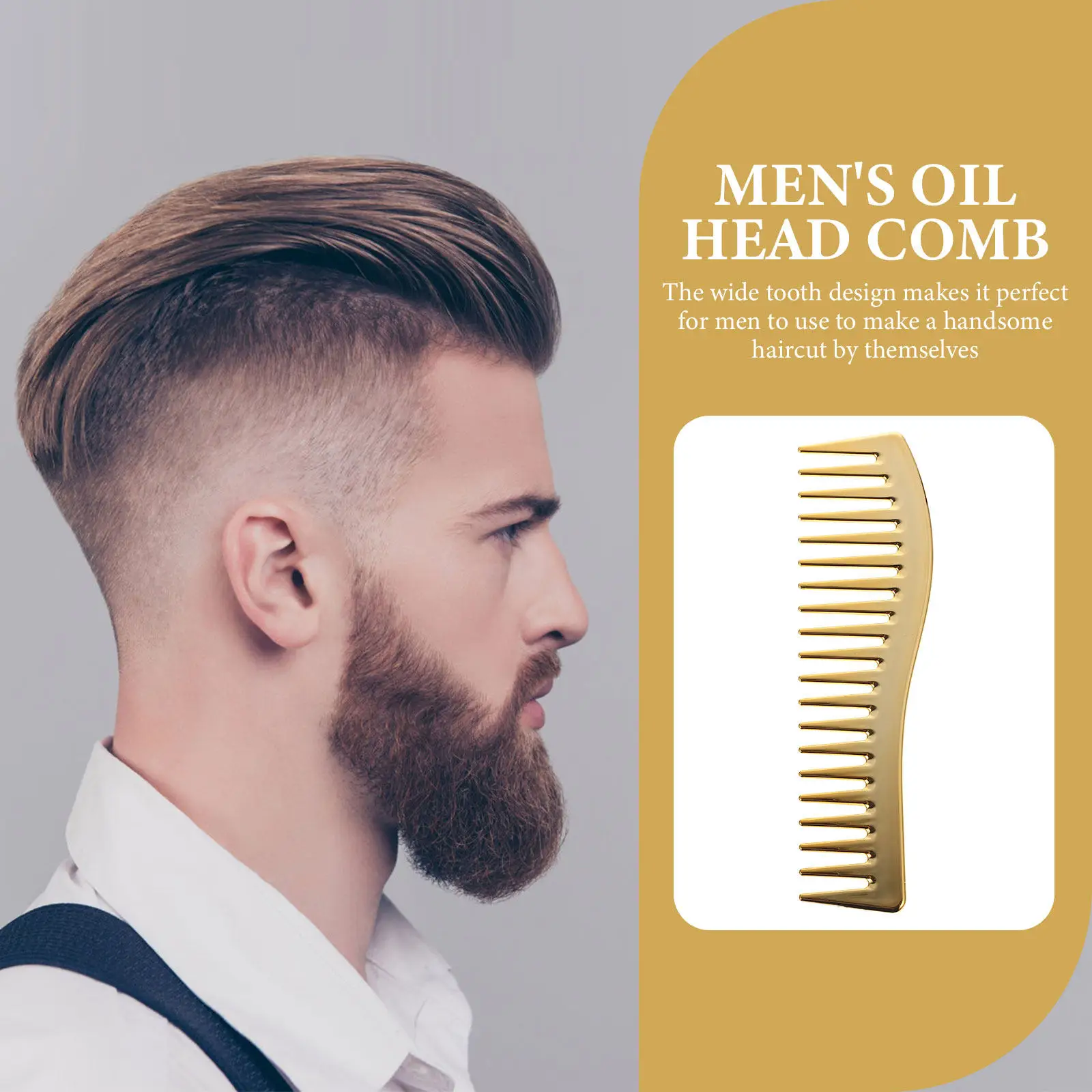 Wide Teeth Hair Comb ABS Material Salon Styling Comb for Men Comfortable Wet Dry Hair Styling Hairdressing Tool
Wide Teeth Hair Comb ABS Material Salon Styling Comb for Men Comfortable Wet Dry Hair Styling Hairdressing Tool