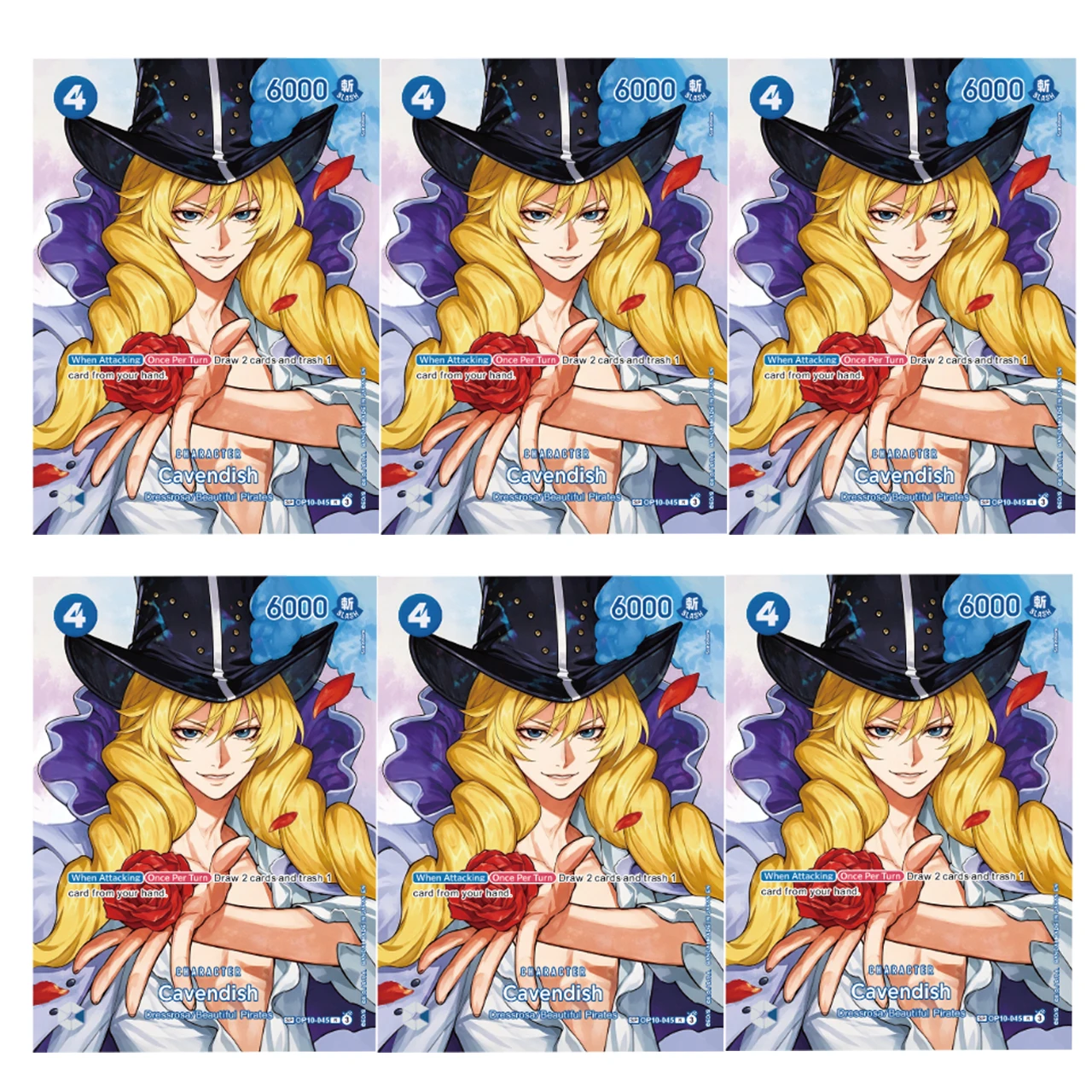 6pcs DIY One Piece OP-16 THE TIME OF BATTLE Flash Card Self-made OP16-045 Cavendish SR Original Painting Game Collection Card
6pcs DIY One Piece OP-16 THE TIME OF BATTLE Flash Card Self-made OP16-045 Cavendish SR Original Painting Game Collection Card