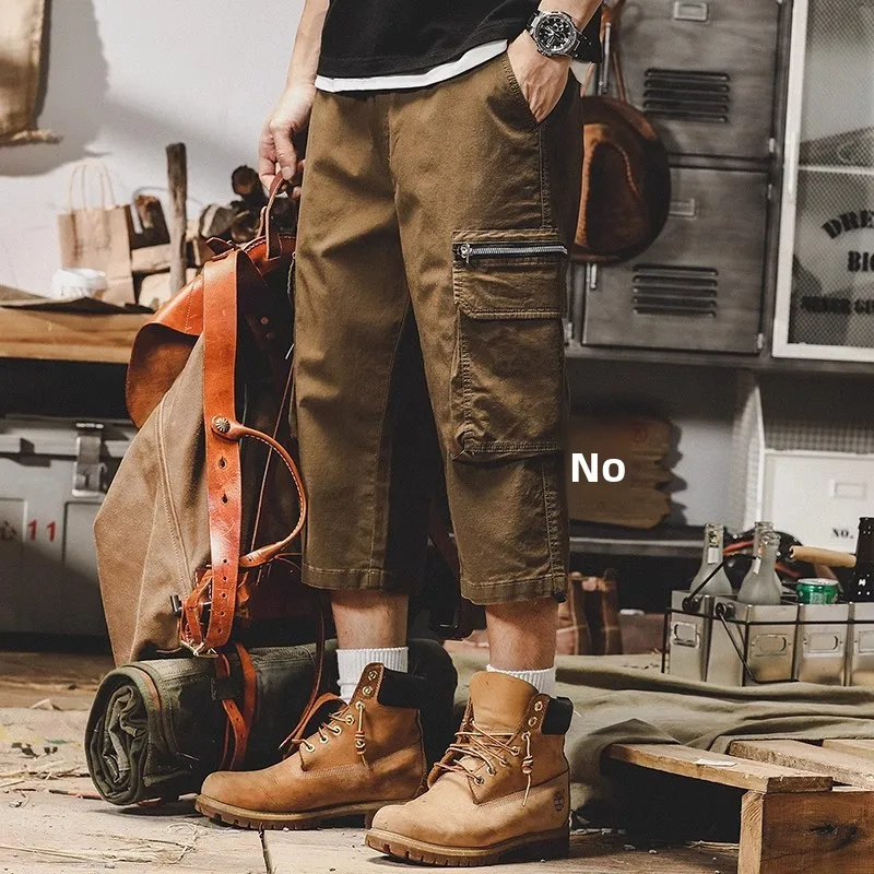 American Sle Casual Workwear Seven-Foot Pants Men's Loose Fit Summer Straight Leg Leisure orts Eight-Piece Pants
American Sle Casual Workwear Seven-Foot Pants Men's Loose Fit Summer Straight Leg Leisure orts Eight-Piece Pants