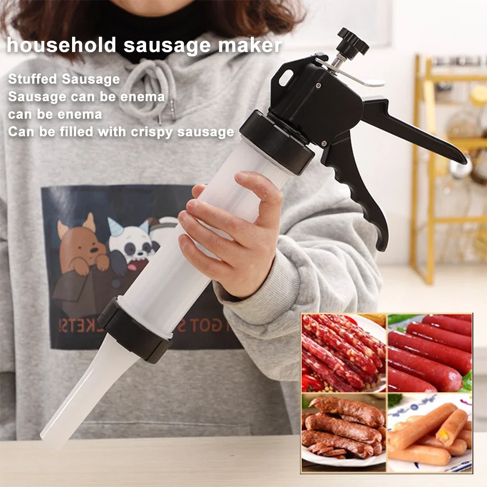 Колбаса, начинка для колбас, вяленый пистолет, шприц для мяса, домашний инструмент, небольшой инструмент для колбас, наполнитель
Колбаса, начинка для колбас, вяленый пистолет, шприц для мяса, домашний инструмент, небольшой инструмент для колбас, наполнитель