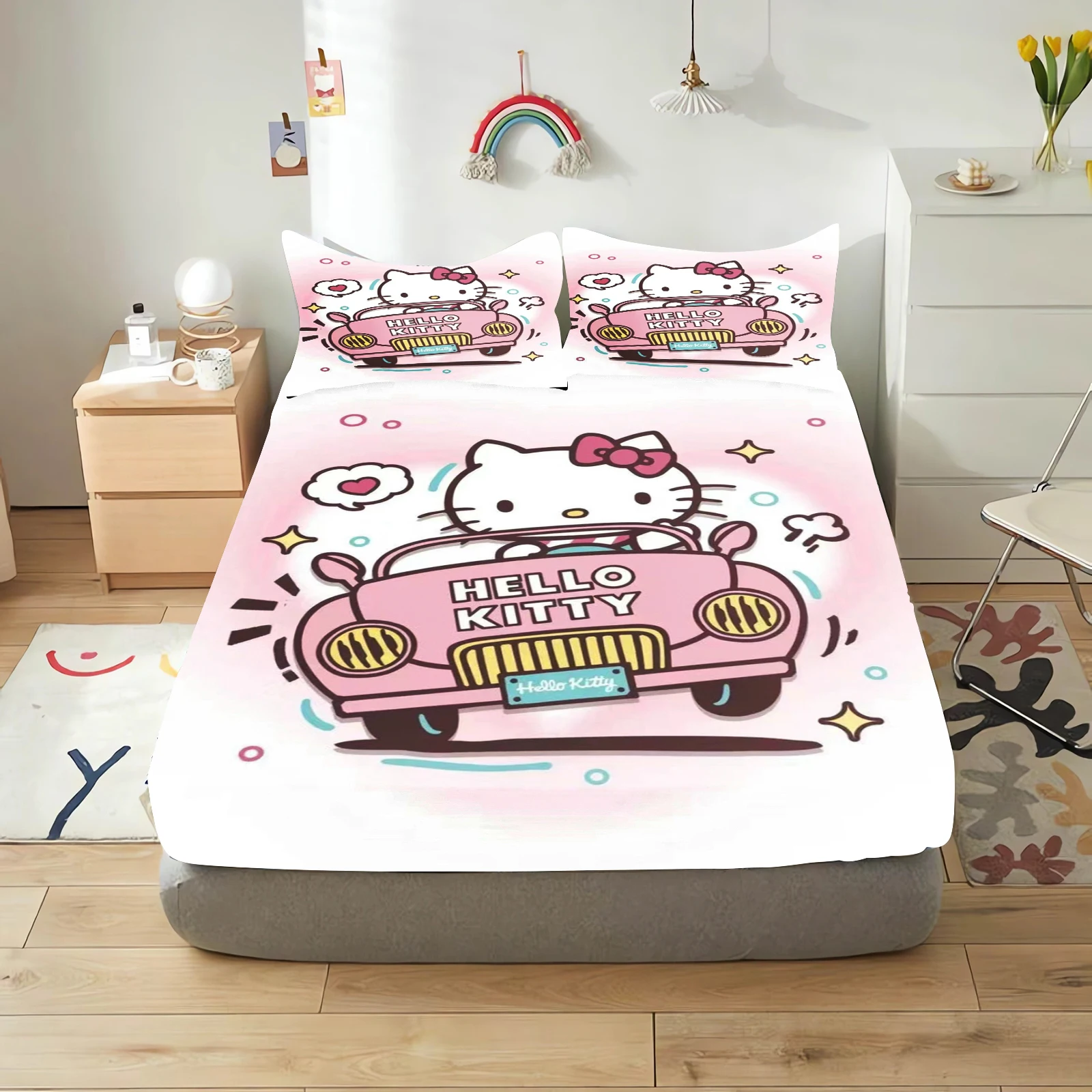 MINISO-Hello Kitty мультяшная простыня для детей, мягкий, приятный для кожи, эластичный чехол, милое постельное белье с принтом, чехол
MINISO-Hello Kitty мультяшная простыня для детей, мягкий, приятный для кожи, эластичный чехол, милое постельное белье с принтом, чехол