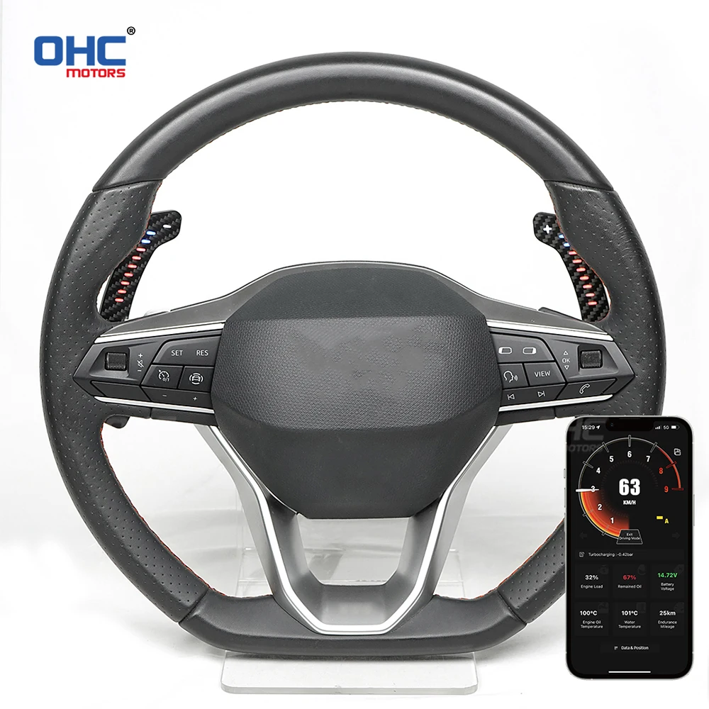 OHC LED Magnetic Steering Wheel Paddle Shifters Various Colors For SEAT Cupra Leon Formentor Carbon Fiber Paddle Shifters
OHC LED Magnetic Steering Wheel Paddle Shifters Various Colors For SEAT Cupra Leon Formentor Carbon Fiber Paddle Shifters