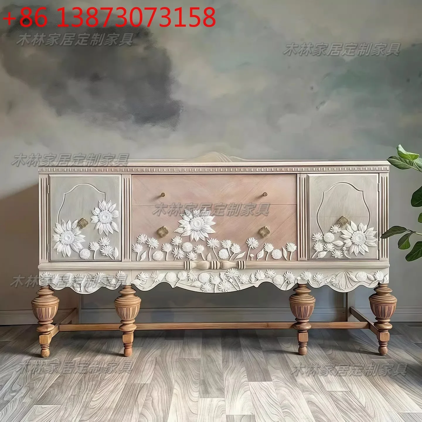 French solid wood carving flower storage cabinet American wall flower decorative locker Multifunctional wall dining side cabinet
French solid wood carving flower storage cabinet American wall flower decorative locker Multifunctional wall dining side cabinet
