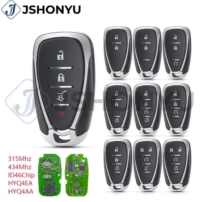 JsHonYu HYQ4EA 433MHz ID46 Chip Smart Remote Key for Chevrolet Cruze Malibu Equinox Spark 2016-2020 Car Fob
JsHonYu HYQ4EA 433MHz ID46 Chip Smart Remote Key for Chevrolet Cruze Malibu Equinox Spark 2016-2020 Car Fob