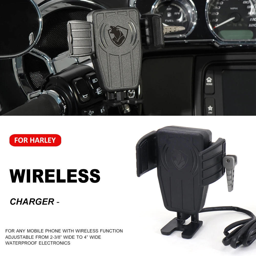 New Phone Holder Motorcycle Accessories Wireless Charger Bracket Quick Charge GPS Mount Bracket For Davidson Road King Classic
New Phone Holder Motorcycle Accessories Wireless Charger Bracket Quick Charge GPS Mount Bracket For Davidson Road King Classic