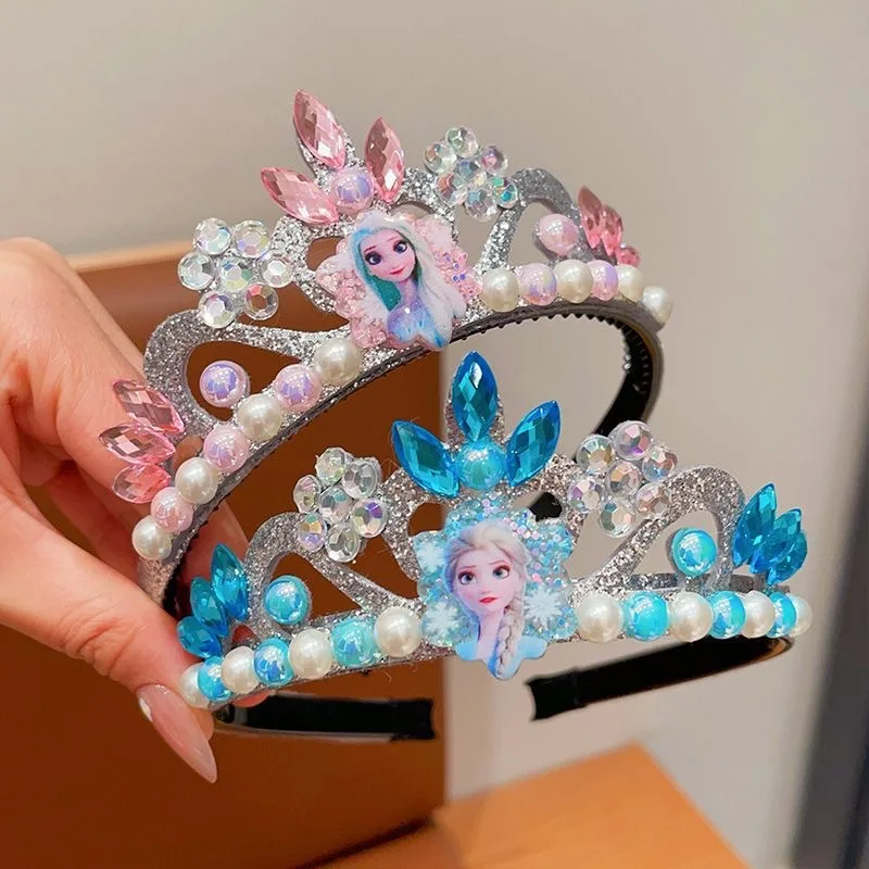 Disney Frozen Elsa Blue Sparkling Crown Headband with Pearls, Birthday Hair Accessory, Holiday Gift
Disney Frozen Elsa Blue Sparkling Crown Headband with Pearls, Birthday Hair Accessory, Holiday Gift