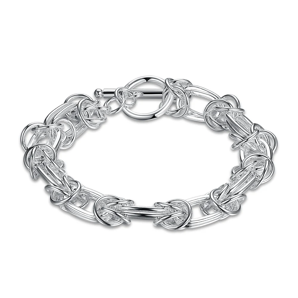Hot 925 Sterling Silver Bracelets Classic circle chain for Women men Wedding high quality Fashion Jewelry party Gifts Lady 20cm
Hot 925 Sterling Silver Bracelets Classic circle chain for Women men Wedding high quality Fashion Jewelry party Gifts Lady 20cm