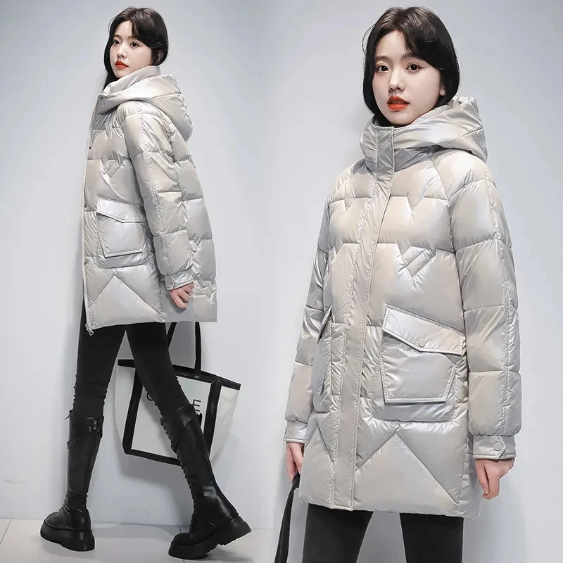 2023 New Parkas Women Winter Down Cotton Jacket Coat Female Long Hooded Outwear Thicken Warm Cotton Padded Ladies Overcoat Tops
2023 New Parkas Women Winter Down Cotton Jacket Coat Female Long Hooded Outwear Thicken Warm Cotton Padded Ladies Overcoat Tops