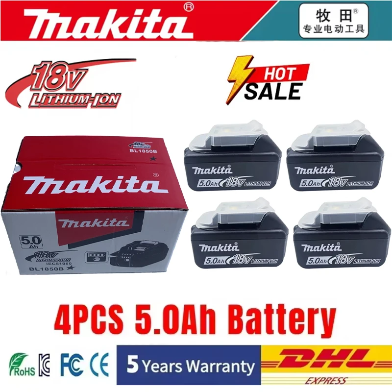 100% Original Makita DTD172 Rechargeable Power Tool Battery Replaceable LED Lithium-ion 6.0 Ah 18V LXT BL1860B BL1860BL1850
100% Original Makita DTD172 Rechargeable Power Tool Battery Replaceable LED Lithium-ion 6.0 Ah 18V LXT BL1860B BL1860BL1850