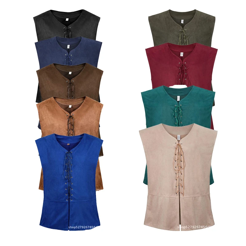 2025 Medieval Renaissance Pirate Gothic Steampunk Vest for Men, Multicolor Loose Plus Size Suede Fashion Men's Waistcoat,S-XXL
2025 Medieval Renaissance Pirate Gothic Steampunk Vest for Men, Multicolor Loose Plus Size Suede Fashion Men's Waistcoat,S-XXL
