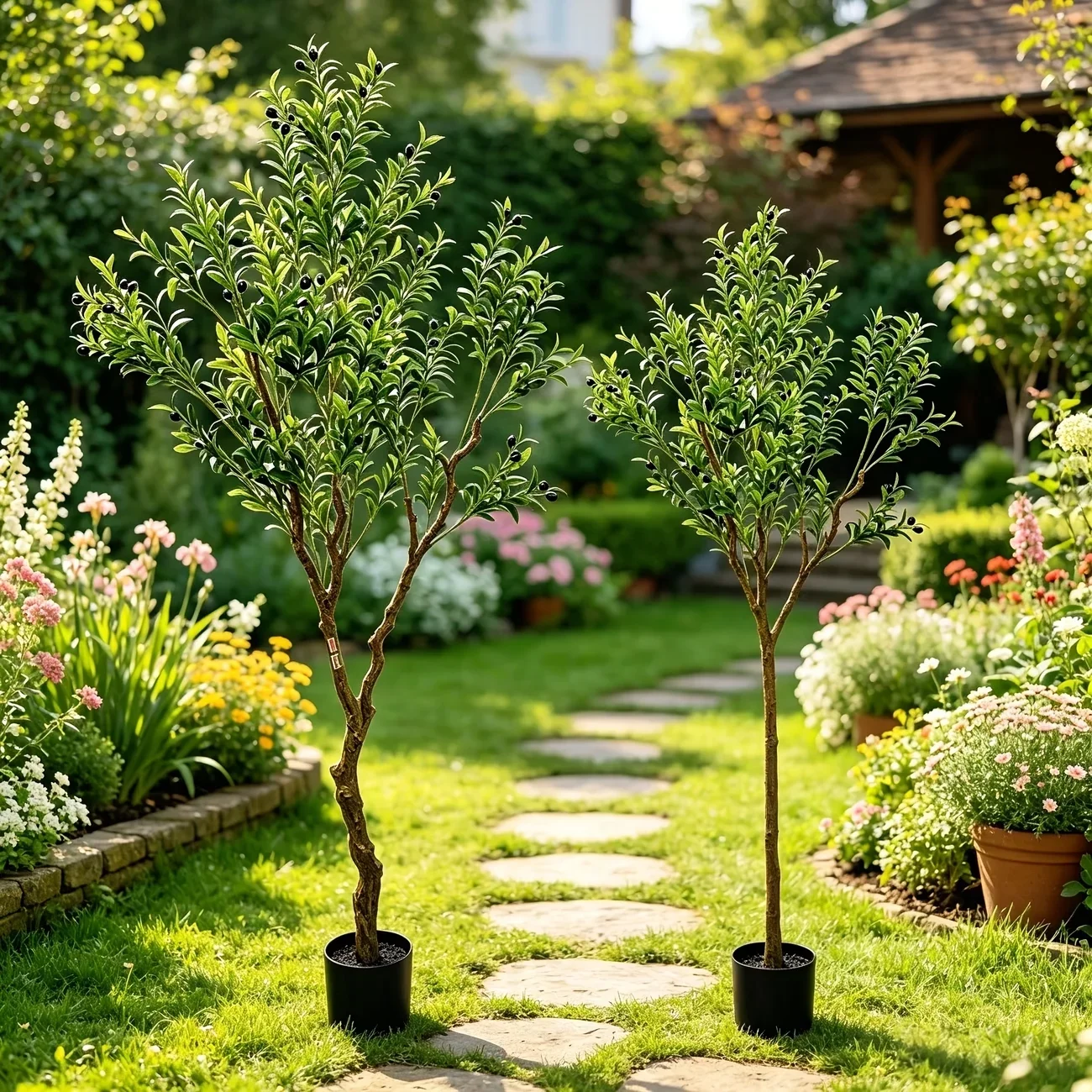1PCS Artificial Olive Tree in Black Pot Realistic Faux Olive for Home And Office Holiday Decoration
1PCS Artificial Olive Tree in Black Pot Realistic Faux Olive for Home And Office Holiday Decoration