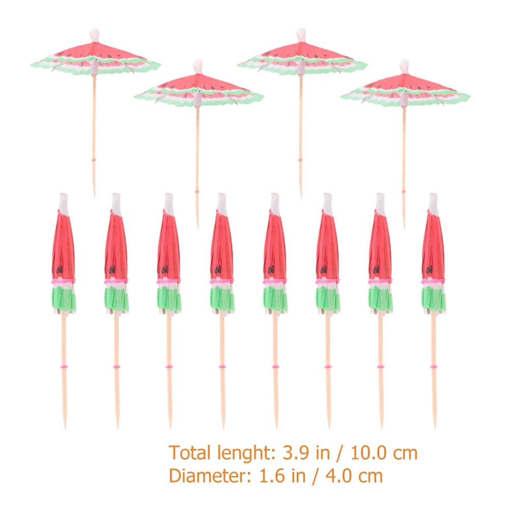 150pcs Watermelon Umbrella Toothpicks Bamboo Fruit Sticks Decorative Drink Party Cocktail Banquet Food Piercing Bar Outdoor
150pcs Watermelon Umbrella Toothpicks Bamboo Fruit Sticks Decorative Drink Party Cocktail Banquet Food Piercing Bar Outdoor