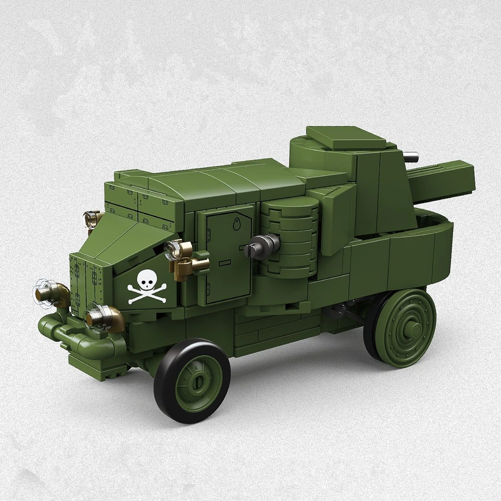 Military Army Soldiers World War Garford-Putilov Armored Vehicle Assembly Building Blocks Bricks Children's DIY Toys Gift
Military Army Soldiers World War Garford-Putilov Armored Vehicle Assembly Building Blocks Bricks Children's DIY Toys Gift