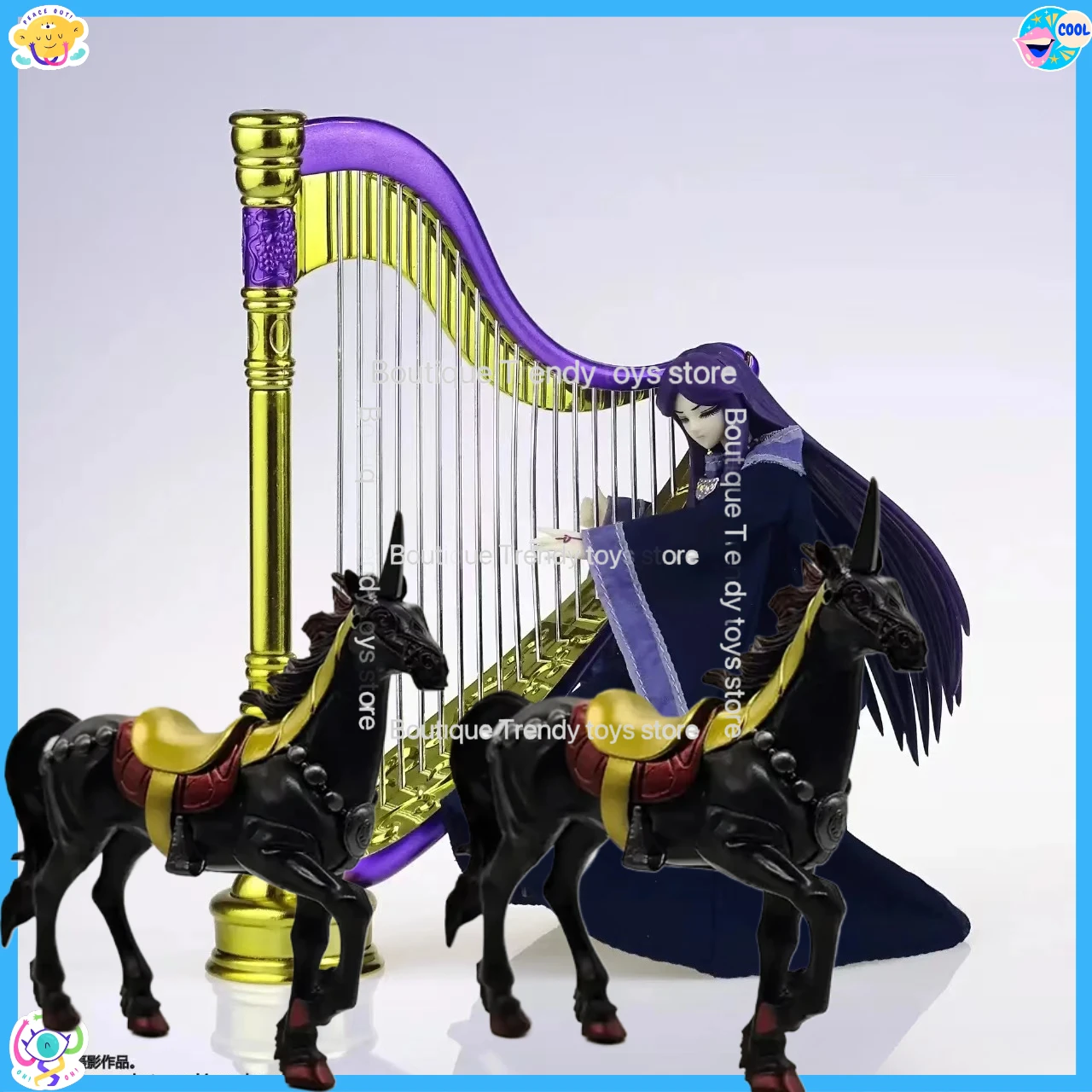 JM.MST Saint Seiya Myth Cloth EX Pandora with Harp 2 Body/Dress/Armor Black Horse Hades Knights of The Zodiac Action Figure
JM.MST Saint Seiya Myth Cloth EX Pandora with Harp 2 Body/Dress/Armor Black Horse Hades Knights of The Zodiac Action Figure