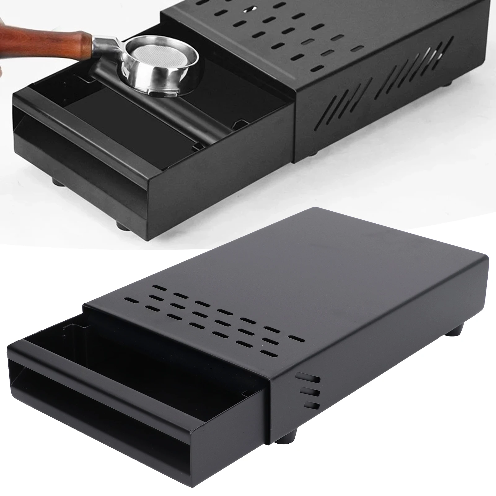 ZK20 Coffee Knock Box Drawer Stainless Steel Thickened Coffee Residue Powder Box for Household ShopBlack
ZK20 Coffee Knock Box Drawer Stainless Steel Thickened Coffee Residue Powder Box for Household ShopBlack