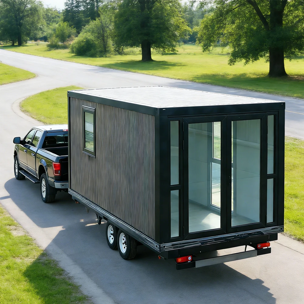 Custom Prefab Container Trailer Integrated House on Wheel Shipping Prefabricated Mobile Living Home Portable Tiny Homes
Custom Prefab Container Trailer Integrated House on Wheel Shipping Prefabricated Mobile Living Home Portable Tiny Homes