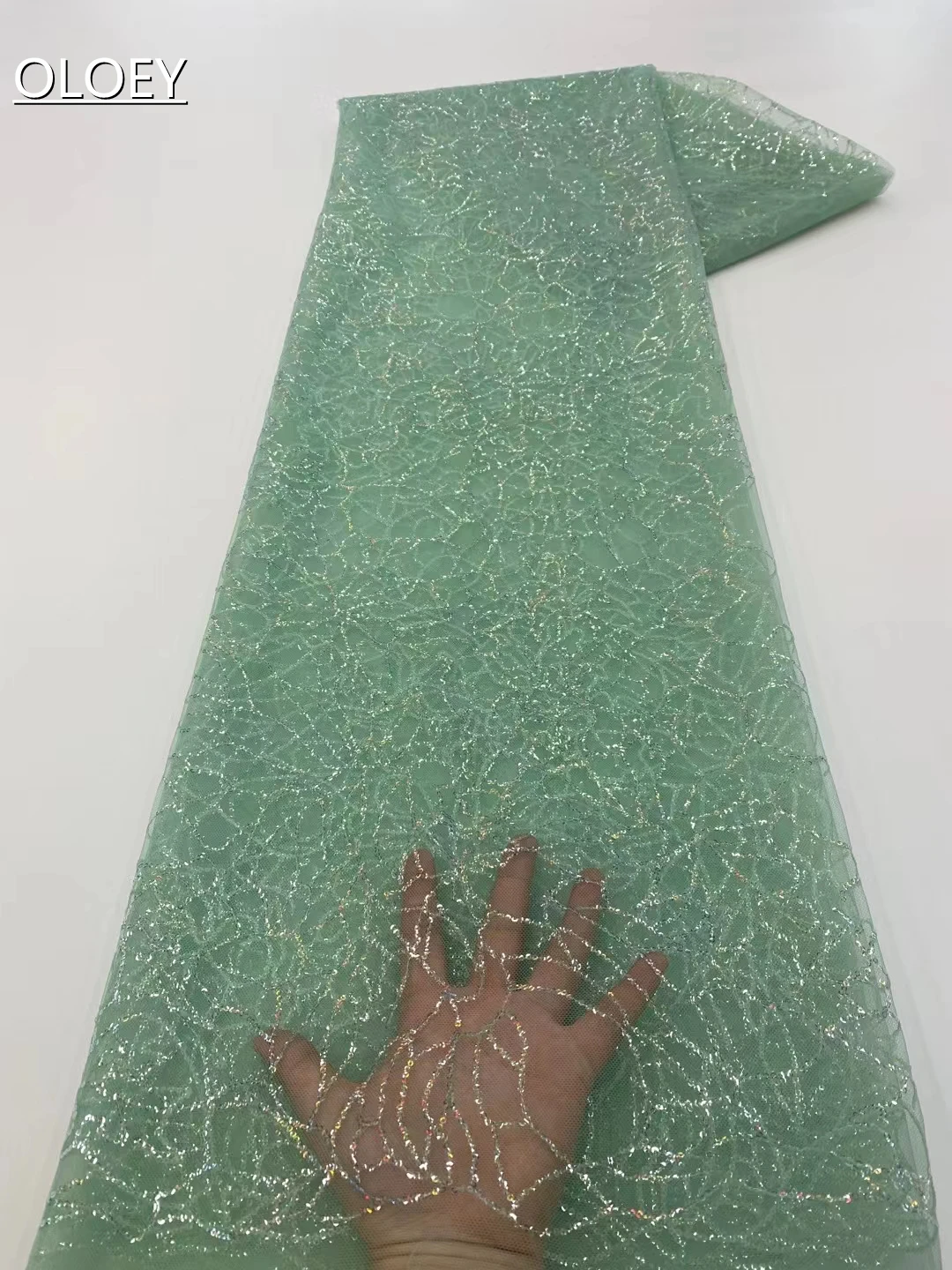Modern Ultra Thin 2cm Crystal Slice High Quality French Tulle Fabric African Sequins Lace Fabric For Wedding Dress XZX4204
Modern Ultra Thin 2cm Crystal Slice High Quality French Tulle Fabric African Sequins Lace Fabric For Wedding Dress XZX4204