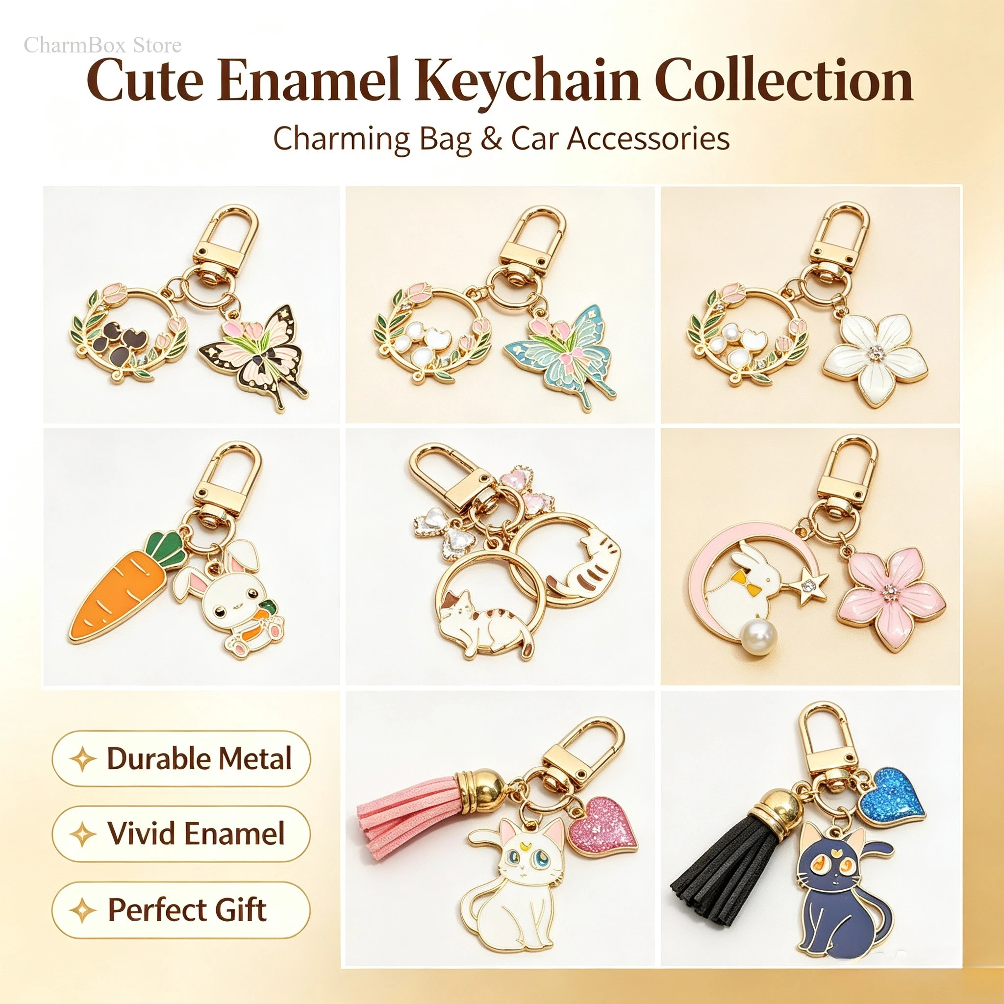 Bag Decor Accessories Rabbit Butterfly Pattern Keychain Keyring Pendant Charm Fashion Key Ornament Wholesale Gift
Bag Decor Accessories Rabbit Butterfly Pattern Keychain Keyring Pendant Charm Fashion Key Ornament Wholesale Gift