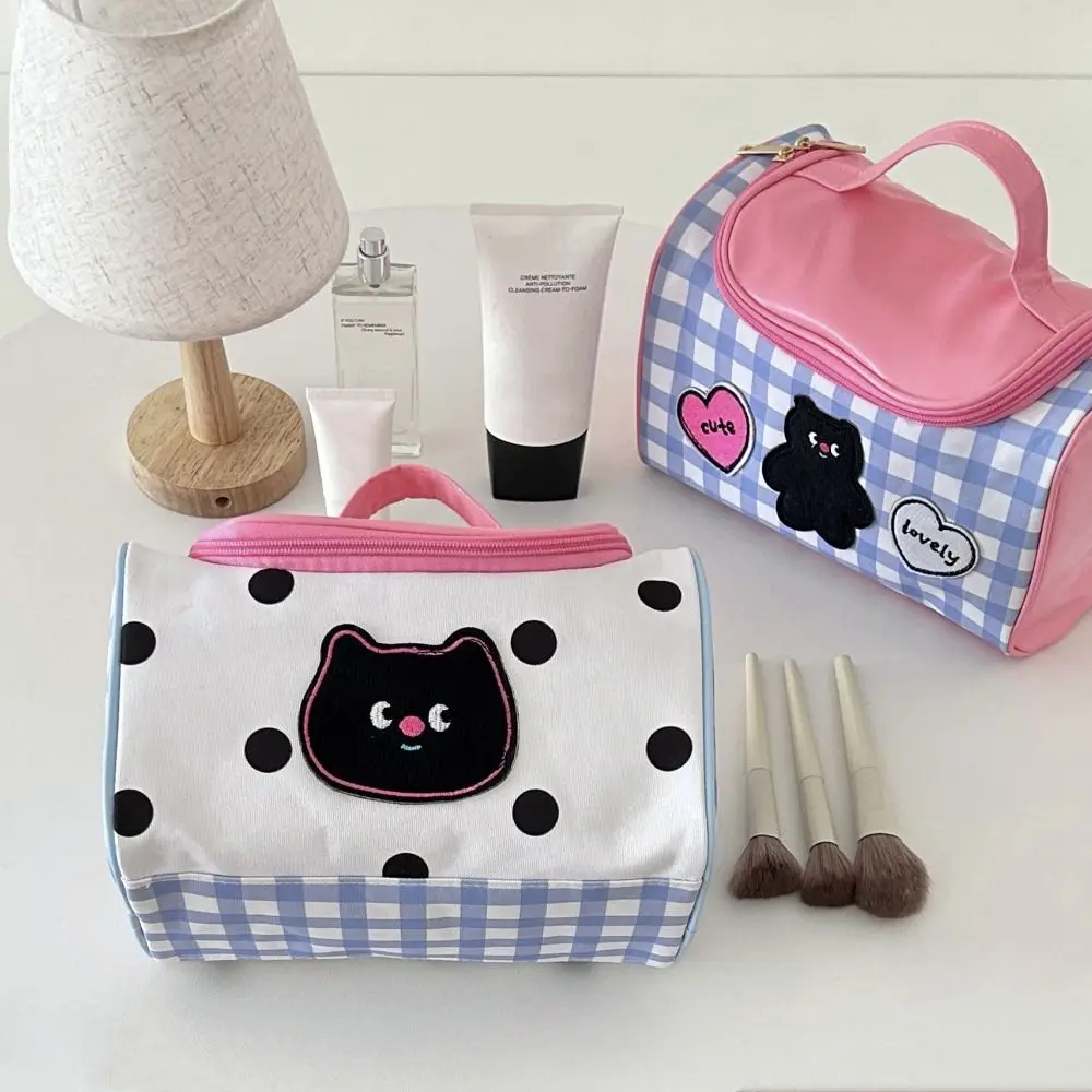 New Cartoon Cat Makeup Bag PU Large capacity Portable Cosmetic Bag Pink Toiletries Storage Bag Travel Wash Bag
New Cartoon Cat Makeup Bag PU Large capacity Portable Cosmetic Bag Pink Toiletries Storage Bag Travel Wash Bag