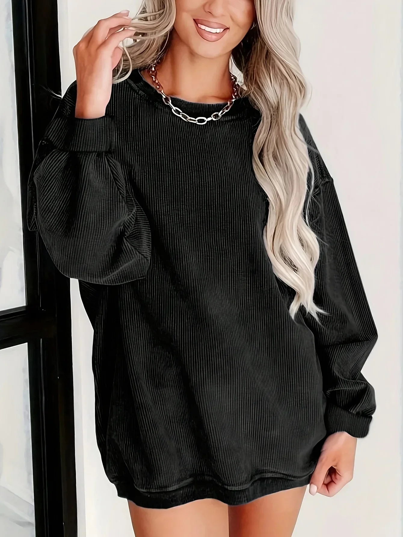 Plus Size 1XL-5XL Fashion Women's Solid Color Round Neck Sweatshirt Ladies Casual Long Sleeve Sweatshirt Cose Hoodie
Plus Size 1XL-5XL Fashion Women's Solid Color Round Neck Sweatshirt Ladies Casual Long Sleeve Sweatshirt Cose Hoodie